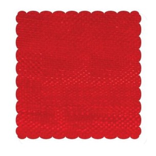 Velo organza Quadrato per confetti fai da te 24 x 24 cm 50 pezzi Rosso art C0383
