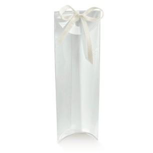 Scatola tipo Busta trasparente confetti con foro 3,5 x 10,5 x 2 cm Matrimonio Wedding Confezione 10 pz art 12655