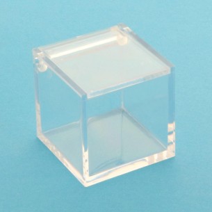Bomboniera Scatola cubo Plexiglas Trasparente per Confetti 6 x 6 x h 6 cm Confezione 12 pz art SC178