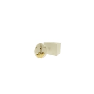 Bomboniera UOVO in Porcellana madreperlata bianca e cuori in Oro  h 12cm con scatola art 02A029