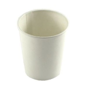 Bicchiere per BIBITA monouso Biodegradabile BIANCO da 7 oz 200cc Bocca 7 cm conf 50 pz Art 16437