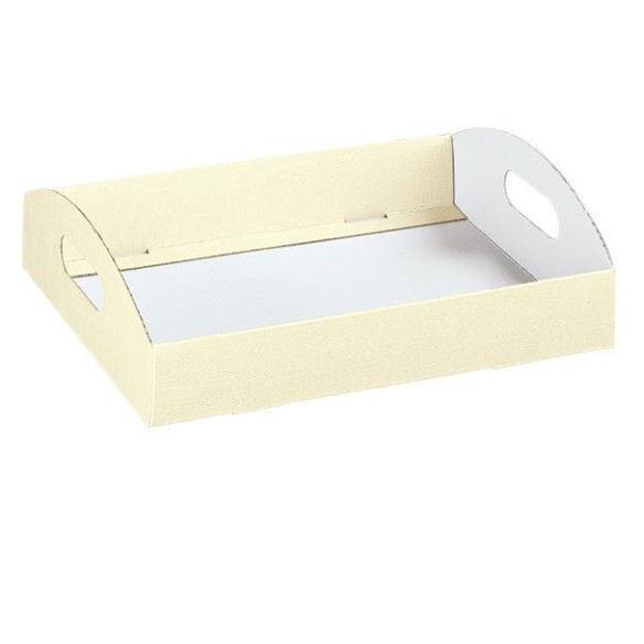 Cesto porta Bomboniere Matrimonio Bianco Wedding 30 x 22 x 4,5 cm art 14169