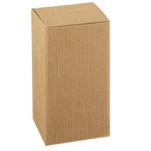 Scatola bomboniera Pieghevole onda Avana 10 x 10 x h 16 cm set 20 pz art 12037