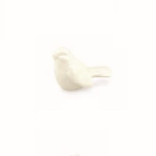 Bomboniera Decorazione Uccellino bianco porcellana festa 5 x h 3,5 cm matrimonio set 3 pz art 71047