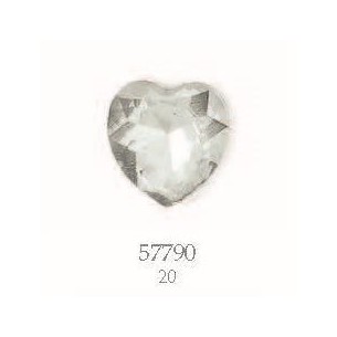 Cuore effetto diamante resina idea decorazione bomboniera 2 cm  set 12 pz art 57790