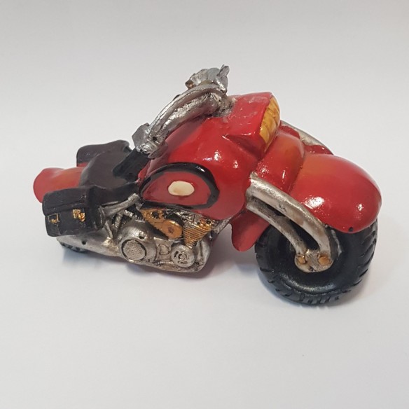 Bomboniera Decorazione Moto resina Blu Rosso 10 x h 6 cm set 2 pz art 42933