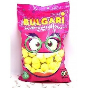 Caramella morbida MARSH MALLOW palla da Golf colore Giallo confezione 900g Art MARSHGIALLO