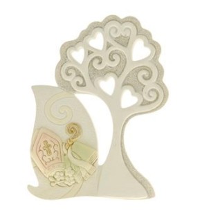 Bomboniera decorazione ICONA albero della vita da appoggio simbolo Cresima h 10 cm art 04A230