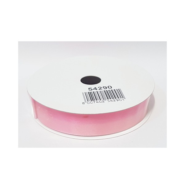 Nastro Tessuto 2,5 cm rotolo bobina da 25 mt colore ROSA SFUMATO con Anima art 54290