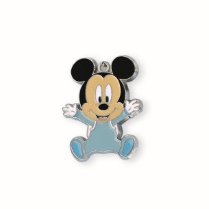 Bomboniera Charm Ciondolo Mickey Mouse Topolino BABY Disney Celeste H 3,3 cm Art 69619