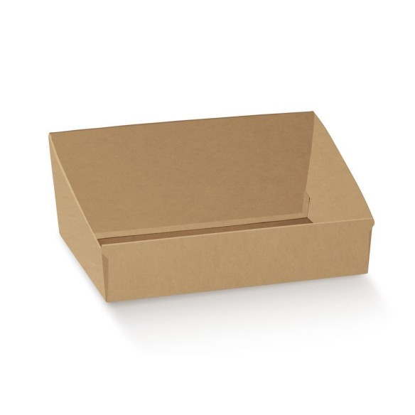 Cesto vassoio in cartone colore AVANA misura 40 x 32 x h 15 cm confezione 30 pz art 38666