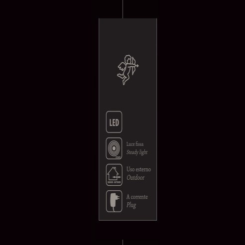 Decorazione Wedding Matrimonio Cascata Salice Bianco con 240 LED h 1,8 mt Art 28194