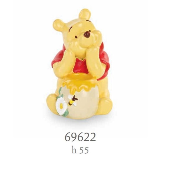 Bomboniera Statuina da appoggio Poliresina Winnie The Pooh Disney party planner  h 5,5 cm Art 69622