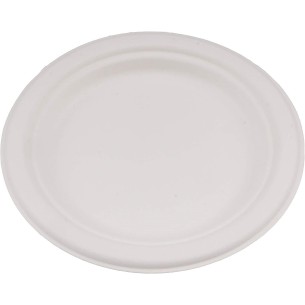 Piatti piatto BIODEGRADABILE carta cellulosa bianco festa Party D 18 cm confezione 50 pz Art BIOCELL18
