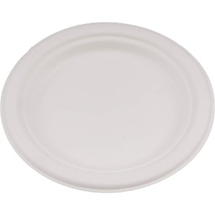 Piatti piatto BIODEGRADABILE carta cellulosa bianco festa Party D 22 cm confezione 50 pz Art BIOCELL22