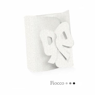 Scatola tipo FIOCCO per confetti LINO BIANCO misura 7 x 6 x h 3 cm confezione 20 pz art 71619