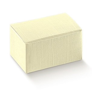 Scatola bomboniera Seta avorio modello rivestita  cm 7 x 4,5 x h 3,5 set 20 pz art  13181