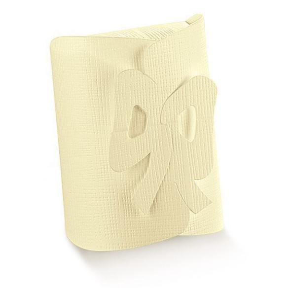 Scatola tipo FIOCCO matrimonio misura 14 x 13 x 4,5 h cm confezione 200 pz art 13033