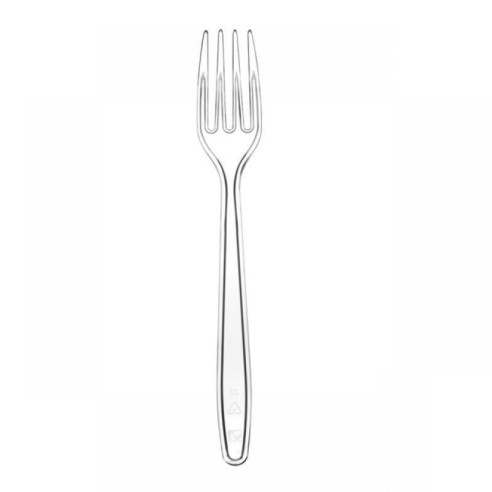 Mini Forchetta plastica PS Monouso 10 cm in confezione 100 pz Art F601006-001