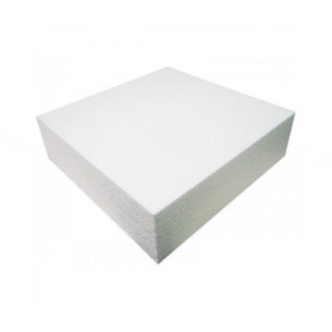 Polistirolo Quadrato per Base Torta Pasticceria misura 15 x 15 x h 5 cm Confezione 12 pz art 5402Q