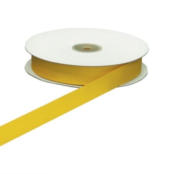 Nastro GROSGRAIN GIALLO rotolo bobina Laghezza 2 cm x 50 mt Decorazione fai da te - art DG2009