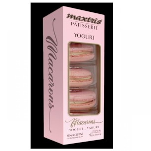 Dolce MACARONS Gusto YOGURT colore Rosa idea Pasticceria Eventi Confezione 5 pz Art CTMACYOGR5