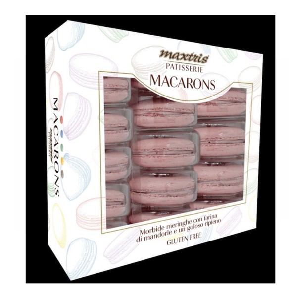 Dolce MACARONS Gusto YOGURT colore ROSA idea Pasticceria Eventi Confezione 15 pz Art CTMACYOGR15