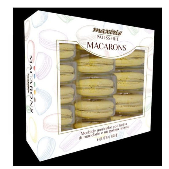 Dolce MACARONS Gusto LIMONE colore Giallo idea Pasticceria Eventi Confezione 15 pz Art CTMACLIMG15