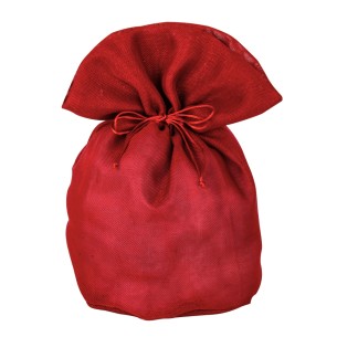 Sacchetto Sacco MAXI in tessuto colore Rosso D 23 x h 35 cm Confezione 6 pz art C2422