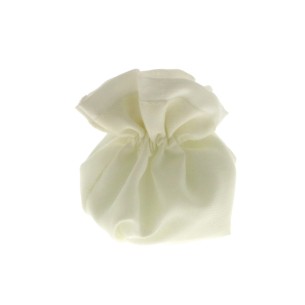 Bomboniera Sacchetto confetti in tessuto Quadrato Bianco 10 cm Confezione  12 pz art C2002