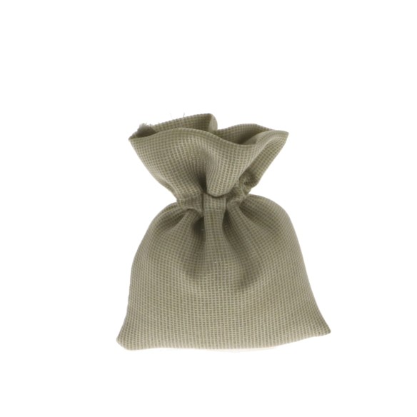 Bomboniera Sacchetto confetti in tessuto Argento 8 x h 10 cm confezione 12 pz art C2120