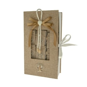 Bomboniera MAXI Libro con interno mini libro porta confetti con simbolo Cresima 18 x 34 cm art SC630