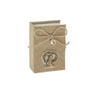 Bomboniera MAXI Libro con interno mini libro porta confetti con simbolo Cresima 18 x 34 cm art SC630 2